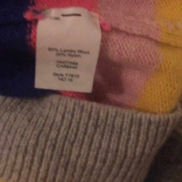 Jcrew rainbow 80% wool sweater - Picture 4 of 4